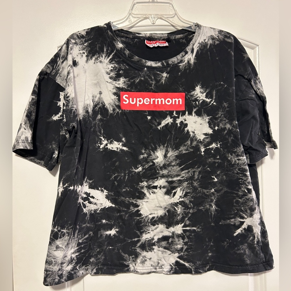 Supermom Culture Tie-Dye Tee & Shorts - M